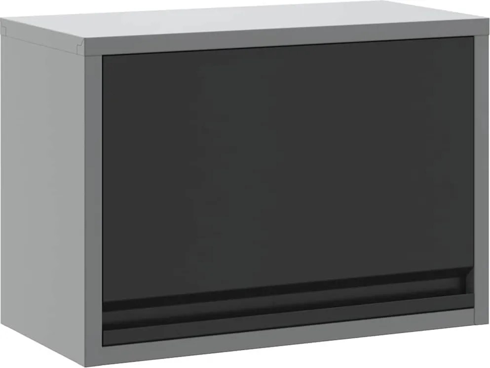 vidaXL Szerszám szekrény tárolóval Fekete és Szürke 50 x 25 x 35 cm