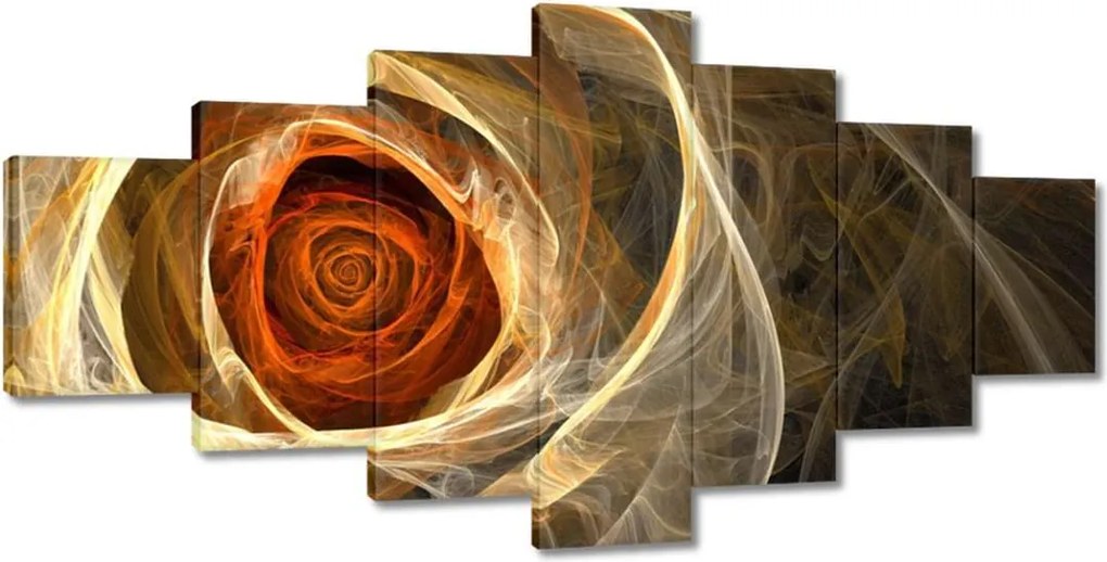 Festmények 210x100 Fraktál rózsa