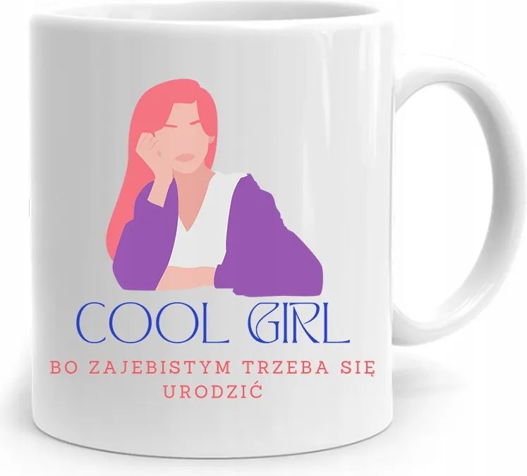 Ajándék Bögre A Feleség Barátnőjének Cool Girl nyomott mintával