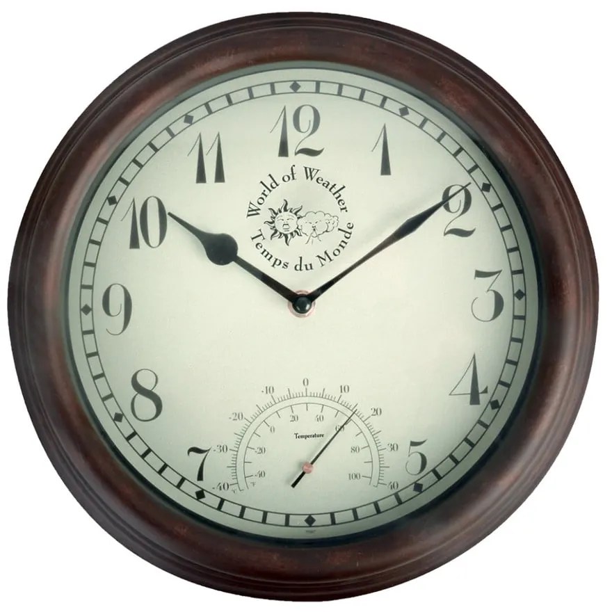 Time kültéri falióra hőmérővel - Esschert Design