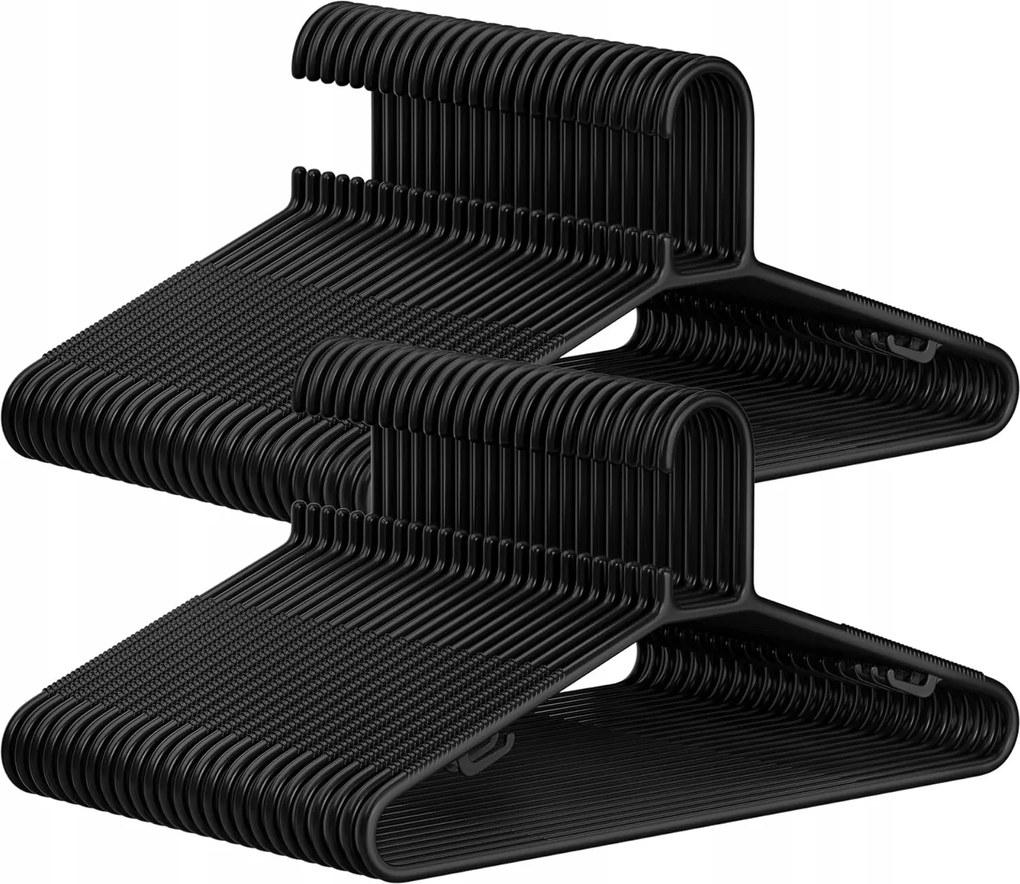 Songmics műanyag ruhaakasztó, 50 darabos készlet