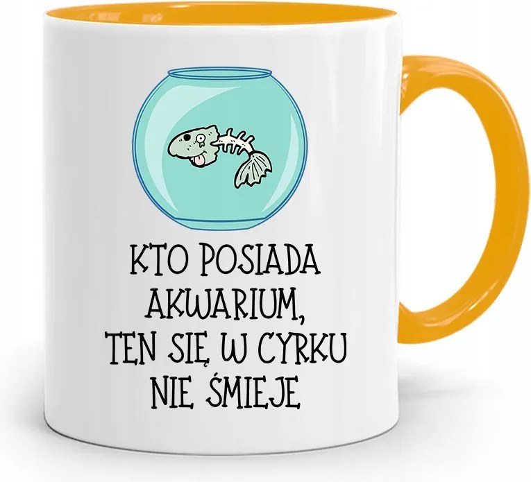 Akvarista Bögre Sárga Születésnapi Ajándék fényképes nyomtatással