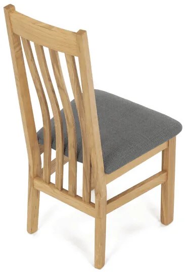 Natúr Tömörfa Étkezőszék, Szürke Üléssel. C-2100 GREY2