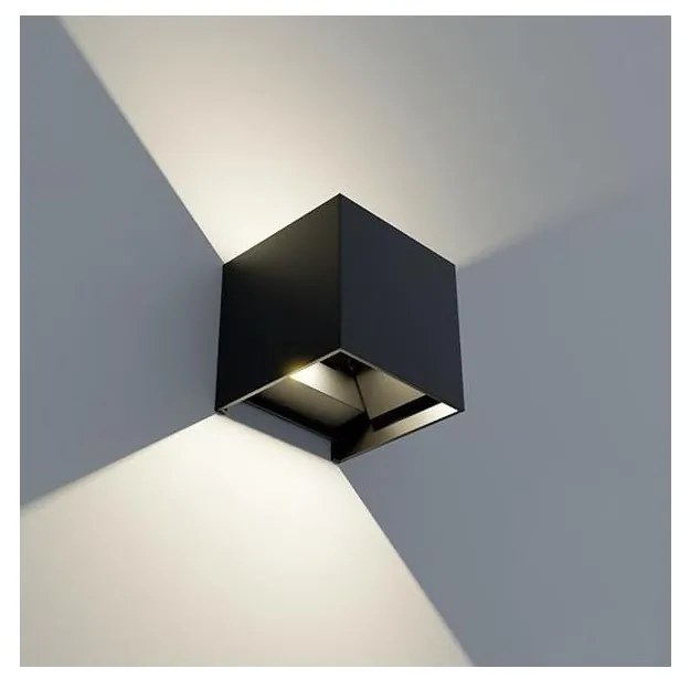 APLED - LED Kültéri fali lámpa CUBE 2xLED/3W/230V IP65