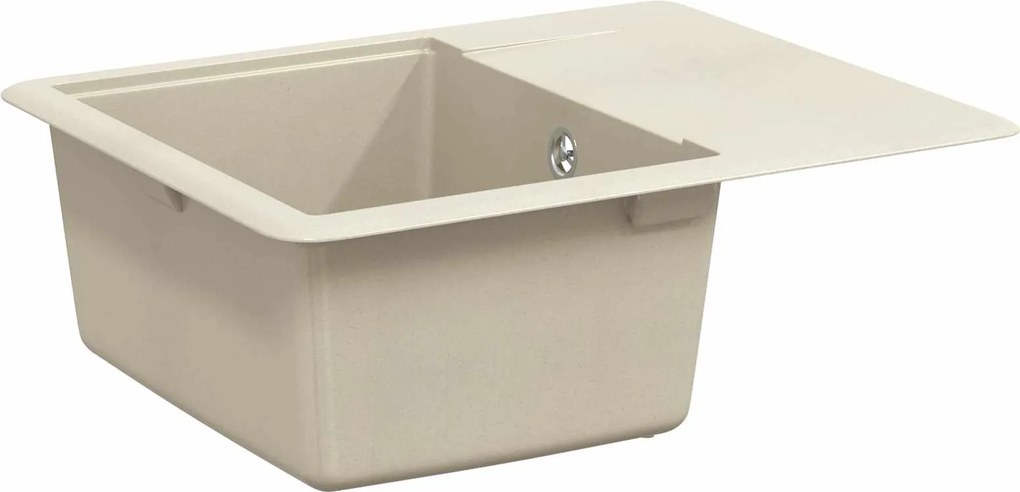 vidaXL Mosogató Bézs 560 x 460 mm 80% Kvarc és 20% Gyanta