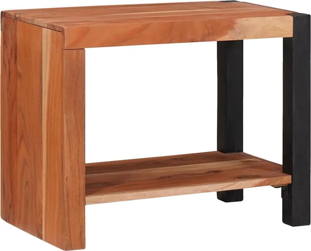 vidaXL Könyvespolc Barna 50 x 30 x 40 cm Tömör Akácfa
