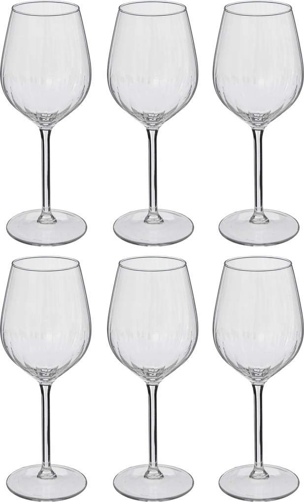 Borospoharak Üveg Szett 6 Db 380 ML 21,7 x 8,3 CM