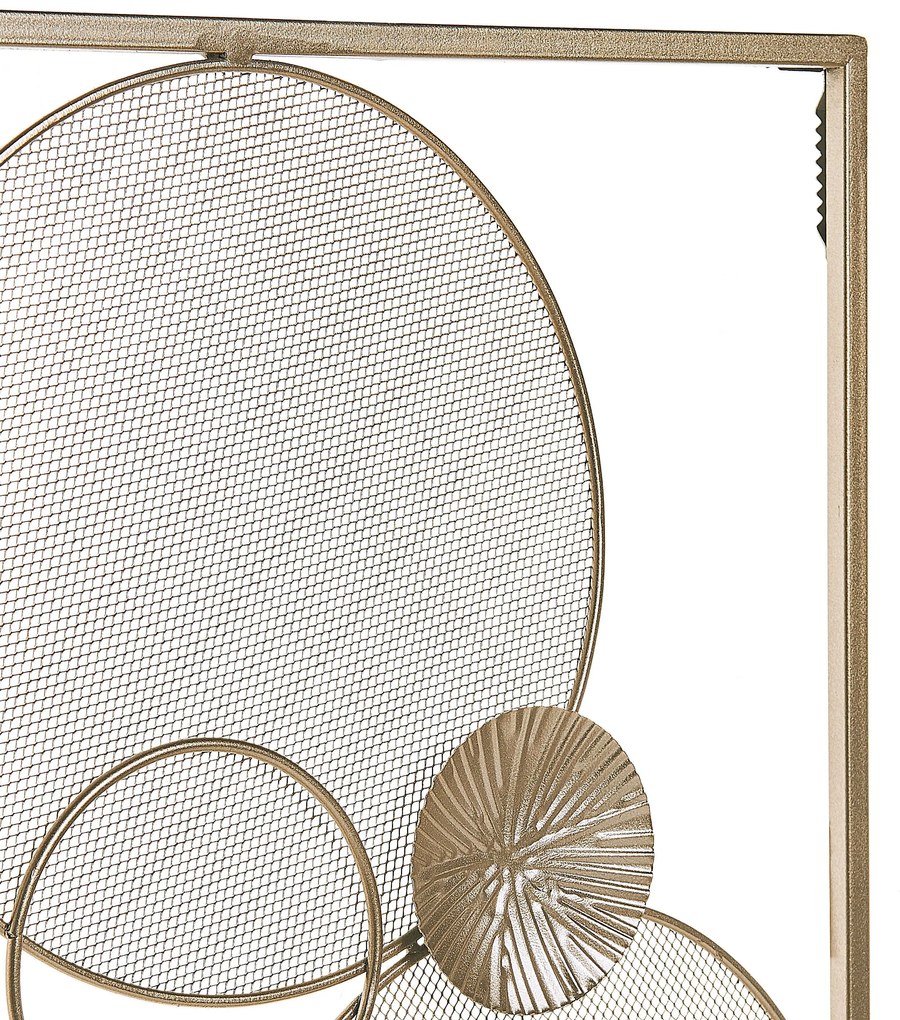 Fali Dekoráció Arany Színben TUNGSTEN Beliani