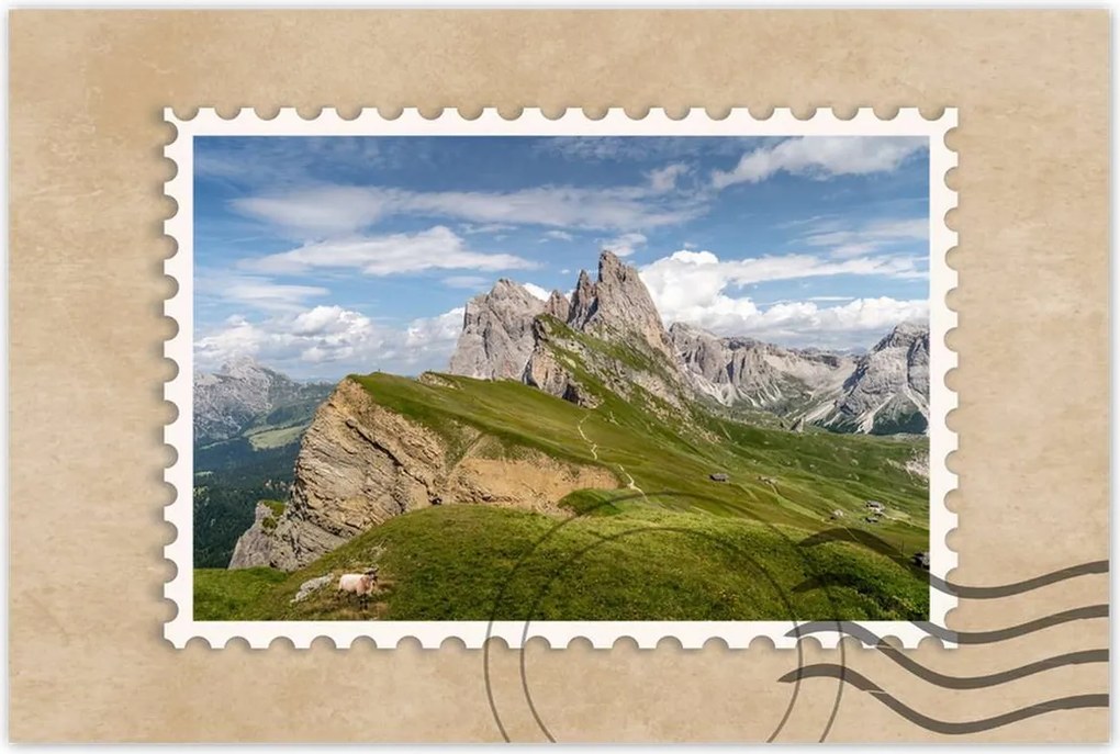 Poszterek 90x60 Bárány a hegyekben Hegyek Kilátás