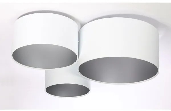 Mennyezeti lámpa SPACE 3xE27/60W/230V fehér/ezüst