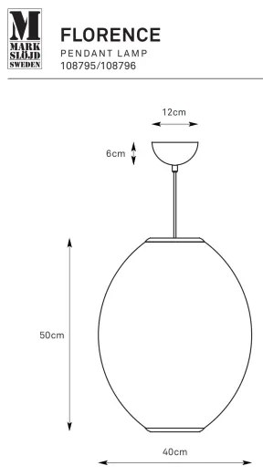 Markslöjd 108796 - Csillár zsinóron FLORENCE 1xE27/40W/230V fehér