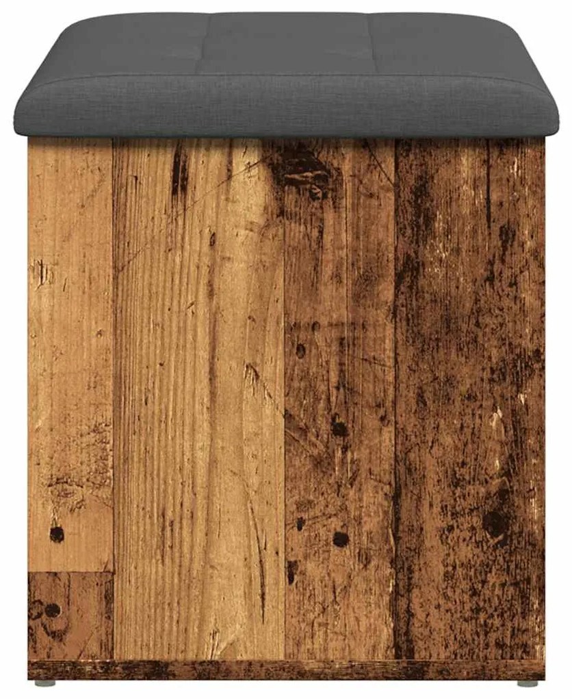 antik fa szerelt fa tárolópad 62x42x45 cm