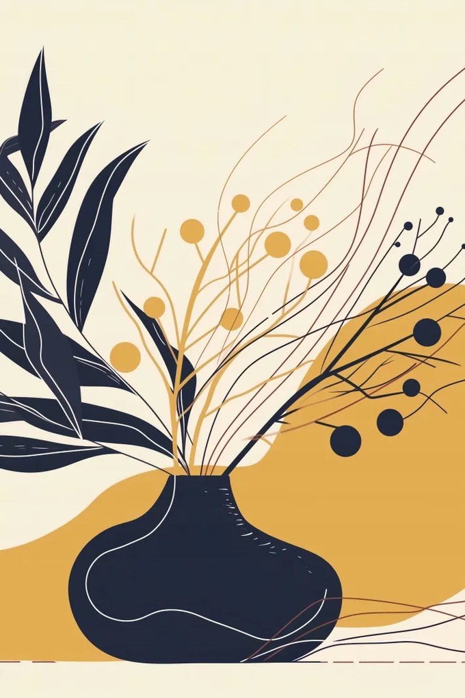 Poszter 20x30cm Sötét levelek nyugalma