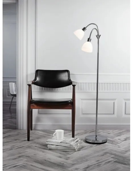 Nordlux - Állólámpa RAY 2xE14/25W/230V fényes króm