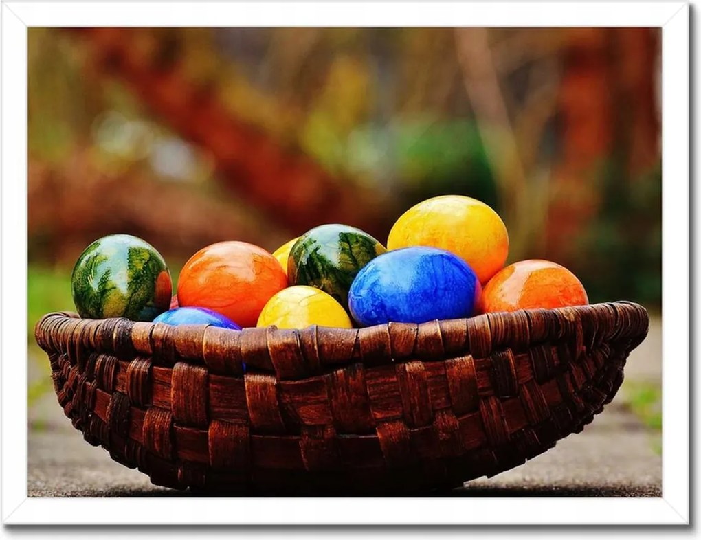 Poszterek keretben 40x30 Húsvéti húsvéti tojások