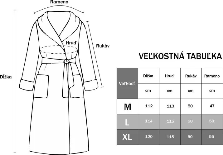 EMI Paleo frottír fürdőköpeny, XL