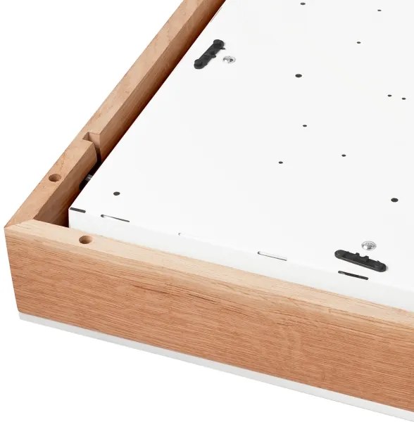 Mennyezeti lámpa OAK SQUARE 4xE27/15W/230V 48x48 cm tölgy/fehér