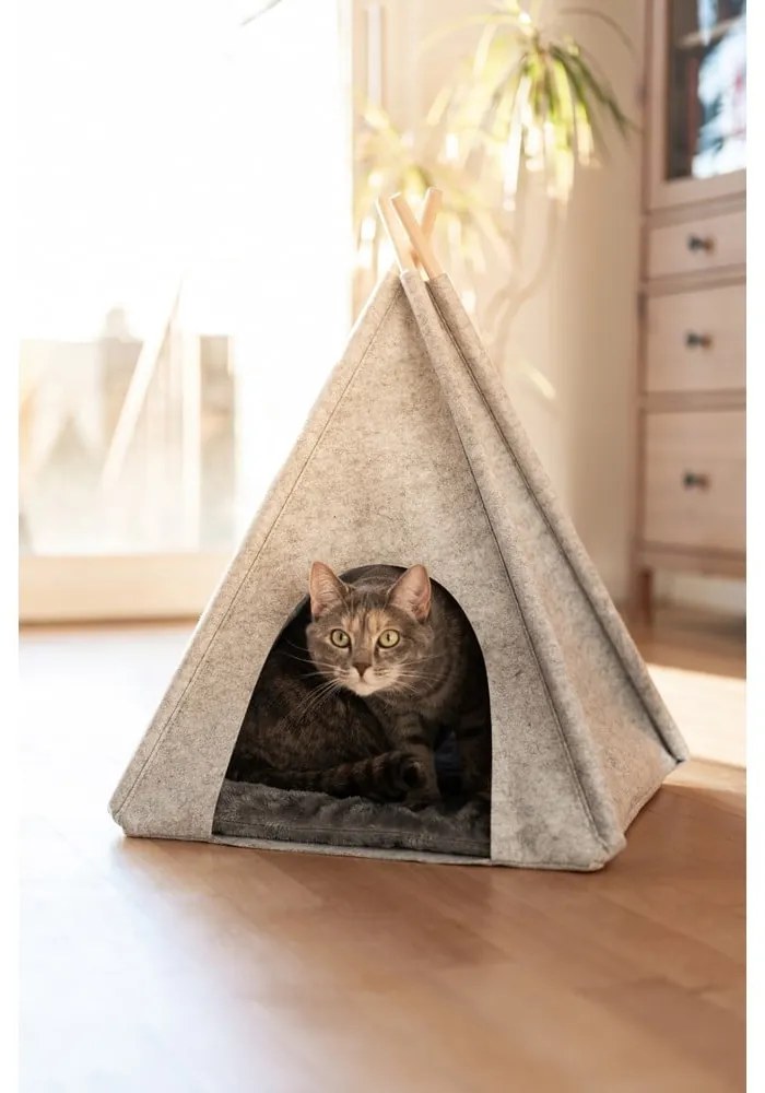 Világosszürke teepee sátor kisállatoknak - Wenko