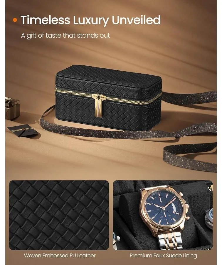 SONGMICS HOME utazó óratartó doboz, 3 órához