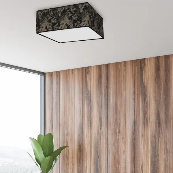 Mennyezeti lámpa SATINO 3xE27/60W/230V fekete/arany