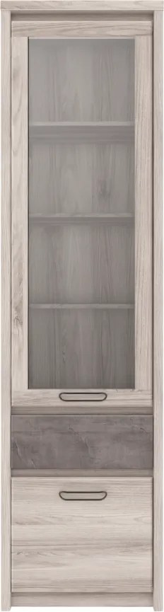 Vitrin 1D1W1S, nairobi gesztenye/onix, JESI NEW