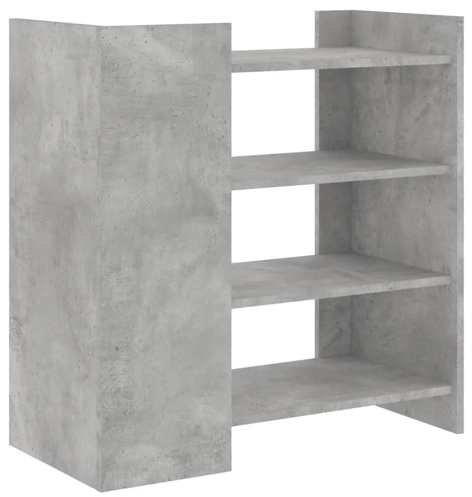 betonszürke szerelt fa tálalószekrény 73,5 x 35 x 75 cm