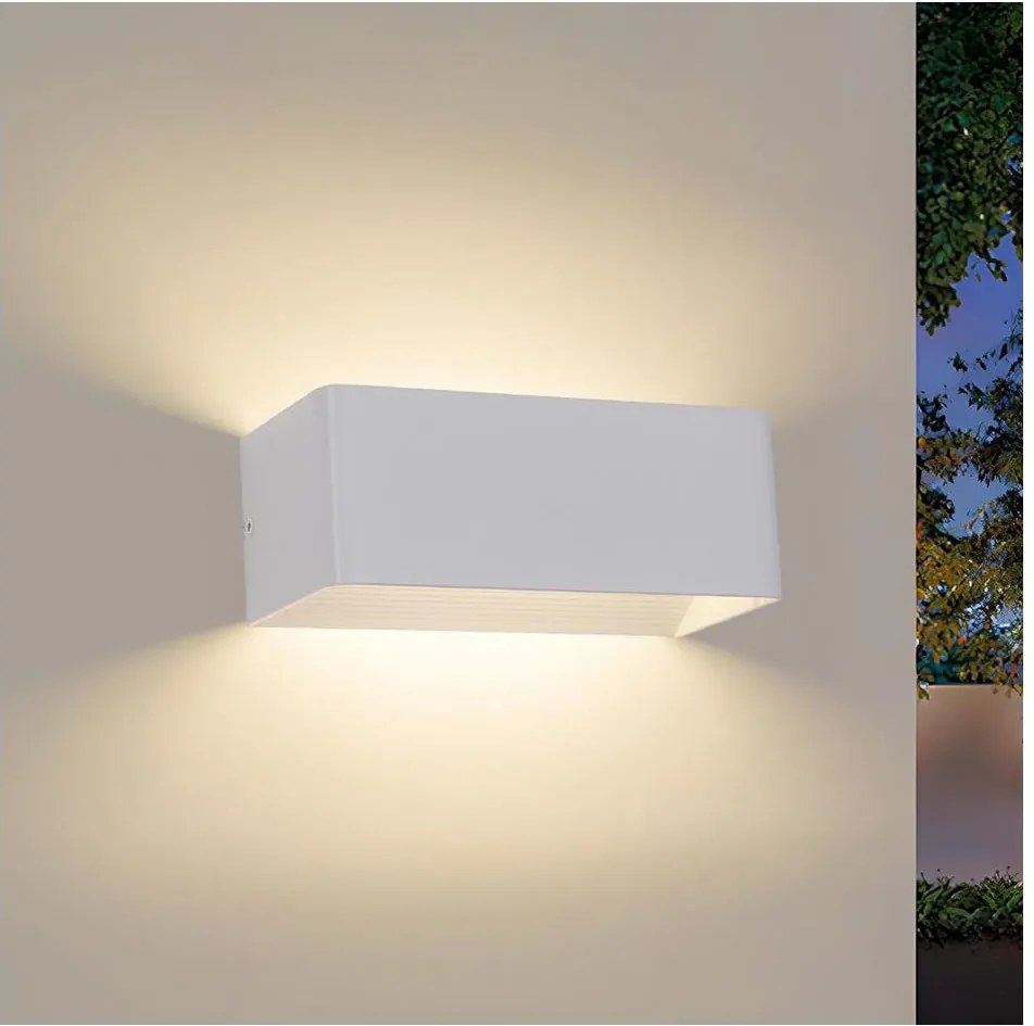 Brilagi - LED kültéri fali lámpatest DONNANI LED/7W/230V 20 cm fehér IP44