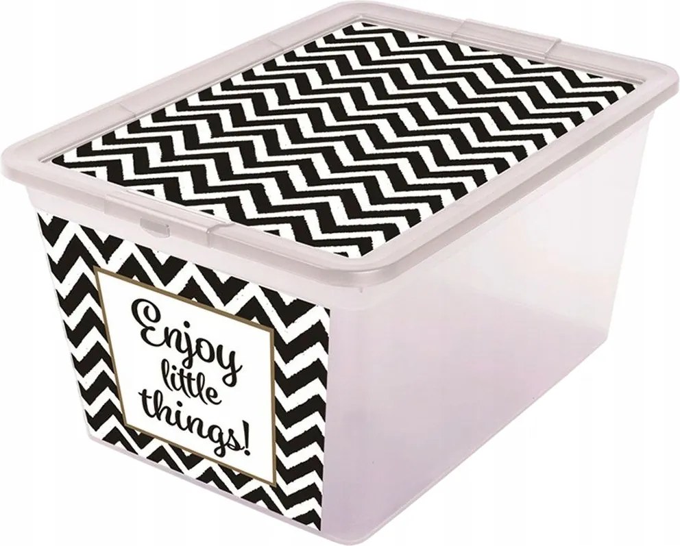 Tároló Doboz X Box Deco Cikk-cakk 30 L Branq