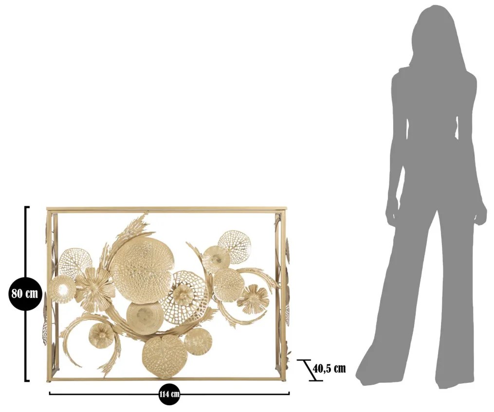 Konzol glam univers 114x40,5x80cm