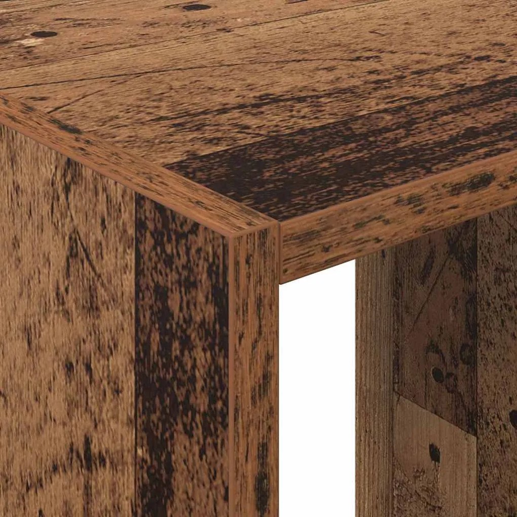 Ruhásszekrény polcokkal Régi fa 77 x 48 x 102 cm Faanyag