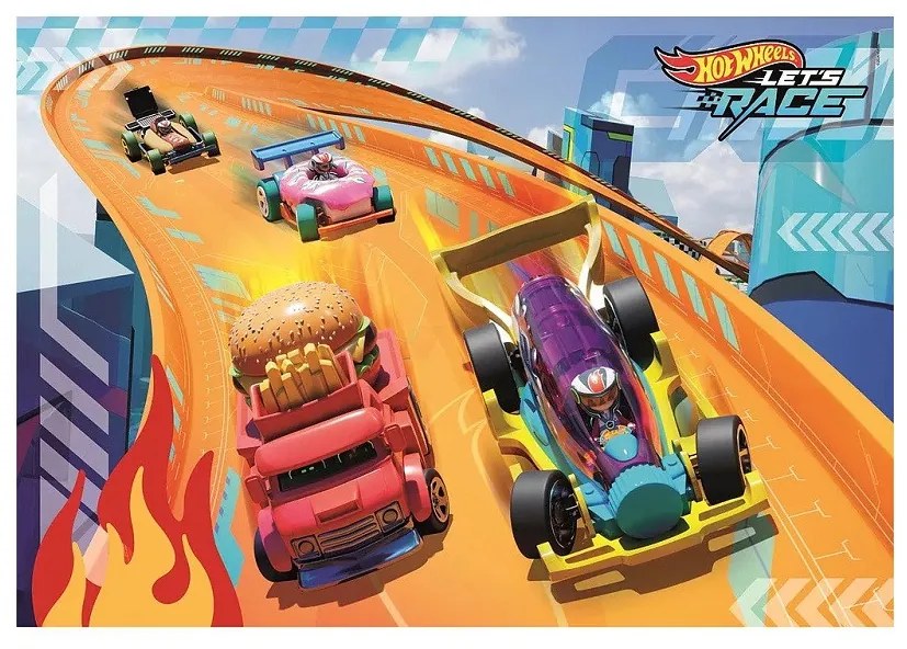 Hot Wheels Fire Track 24 db-os maxi puzzle Clementoni