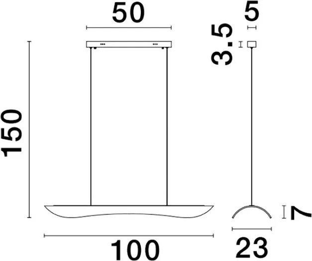 NOVALUCE 9054443 AGOS Modern Led Függesztett Lámpa LED IP20