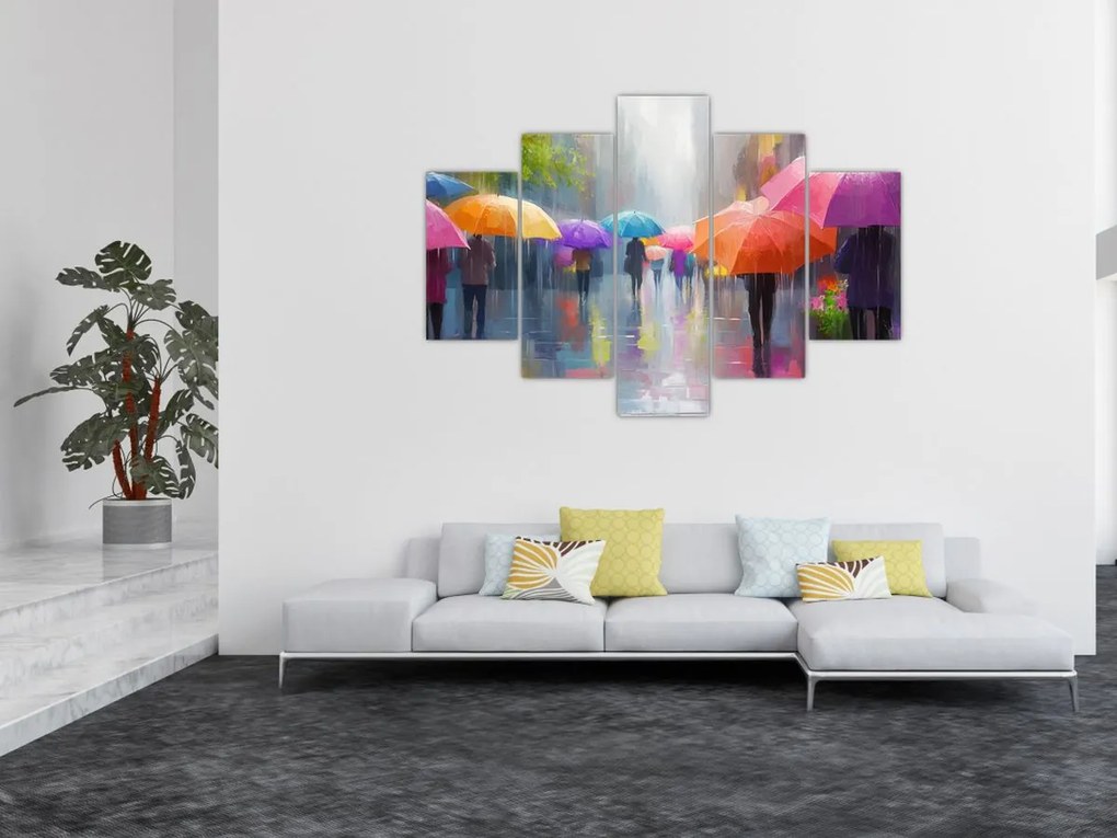 Kép - Esős nap (150x105 cm)