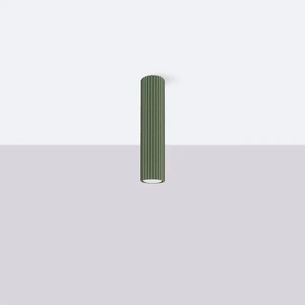 Sollux SL.1608 - Spotlámpa KARBON 1xGU10/10W/230V 30 cm zöld