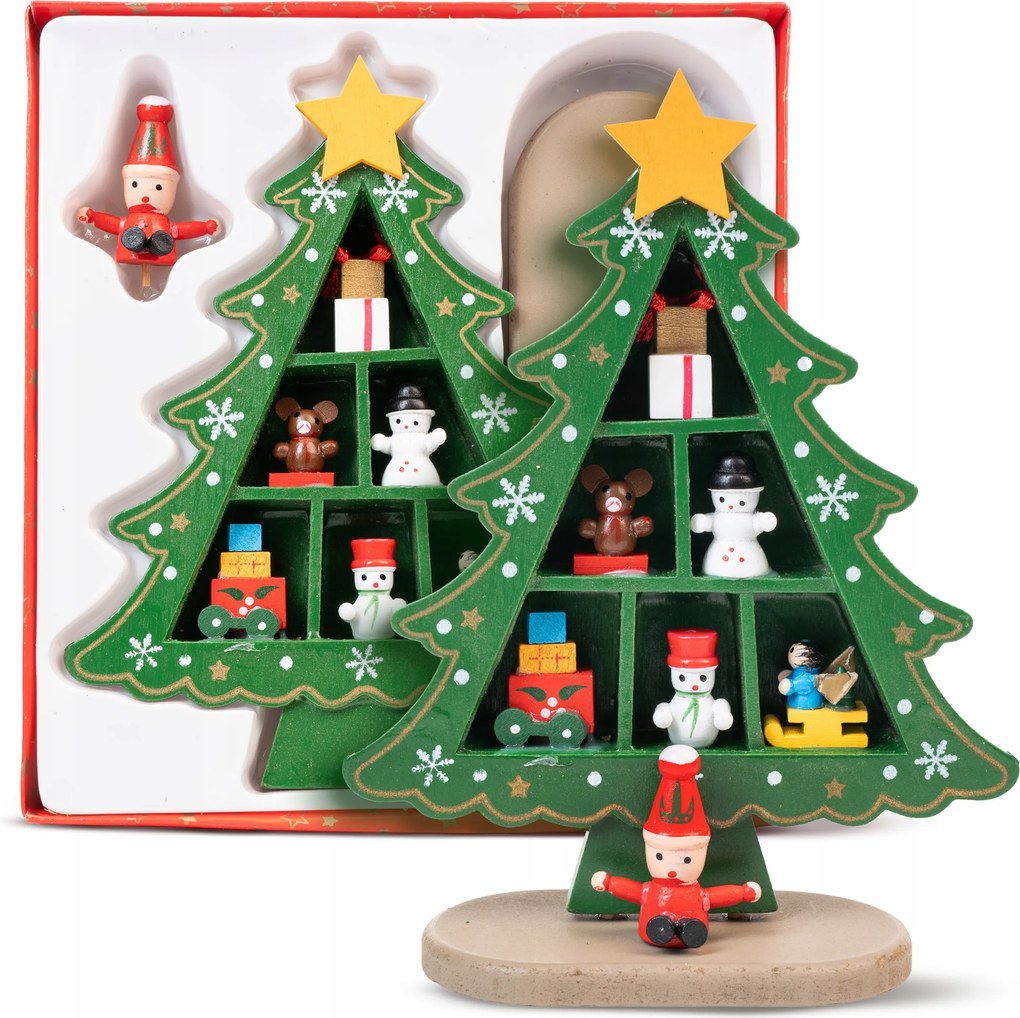 Karácsonyi Dísz Zöld Fa Asztaldísz Karácsonyfa Fa