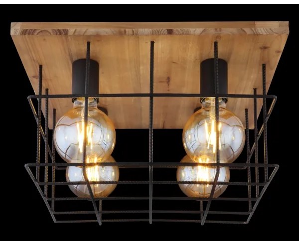 Globo 15530-4D - Mennyezeti lámpa MERRIL 4xE27/60W/230V