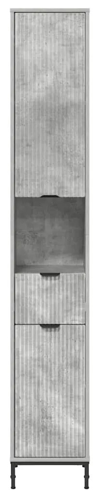 Fürdőszobai magas szekrény Beton szürke 31.5 x 33 x 190 cm