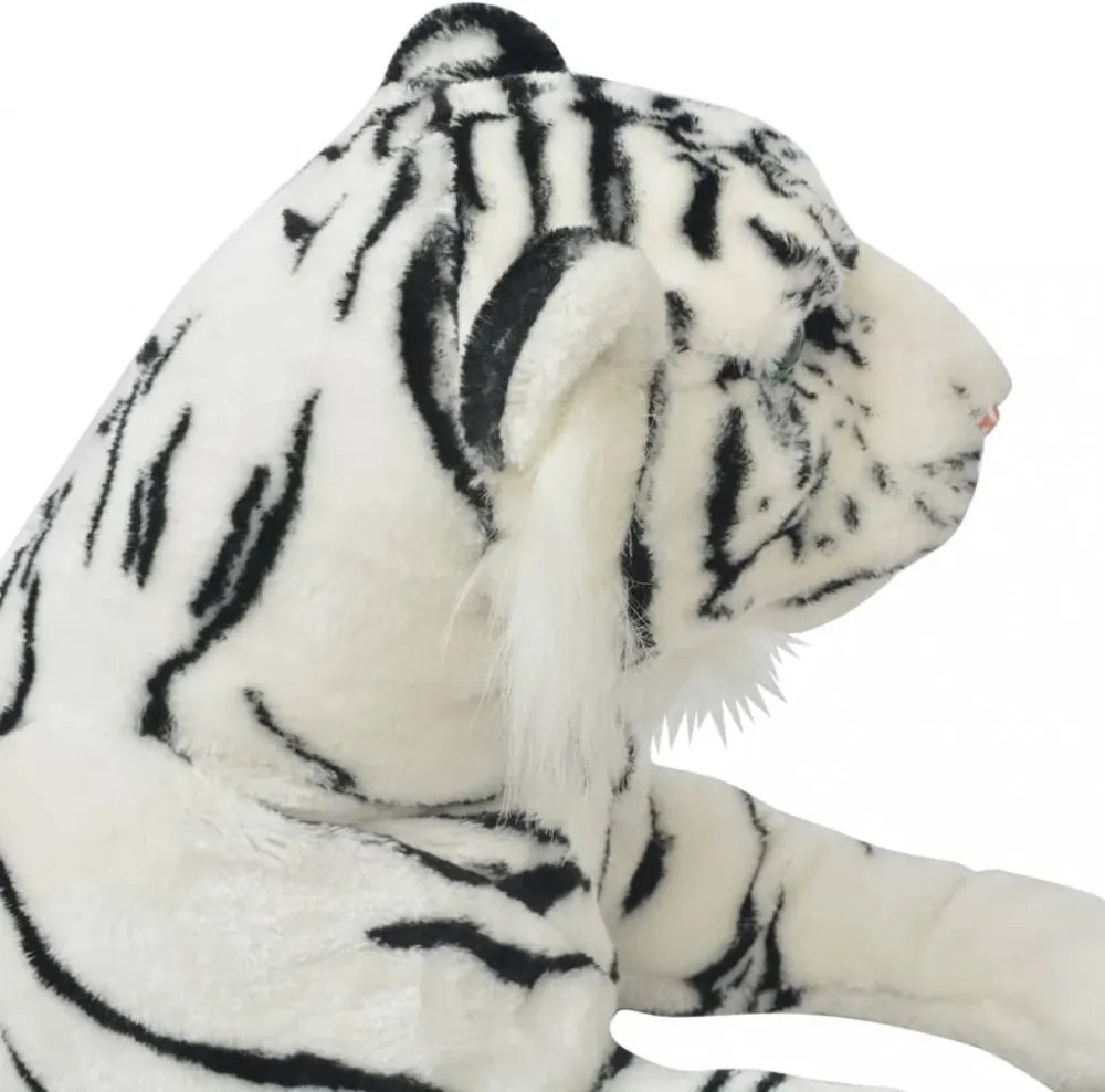 vidaXL XXL fehér tigris plüssjáték