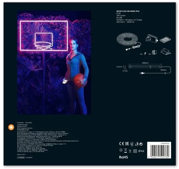 Ledvance - LED RGB Szabályozható kültéri szalag FLEX 5m LED/23W/230V IP44 + távirányító