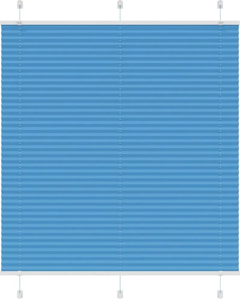 vidaXL pliszírozott redőny kék 120x150 cm szövetszélesség 119,4 cm