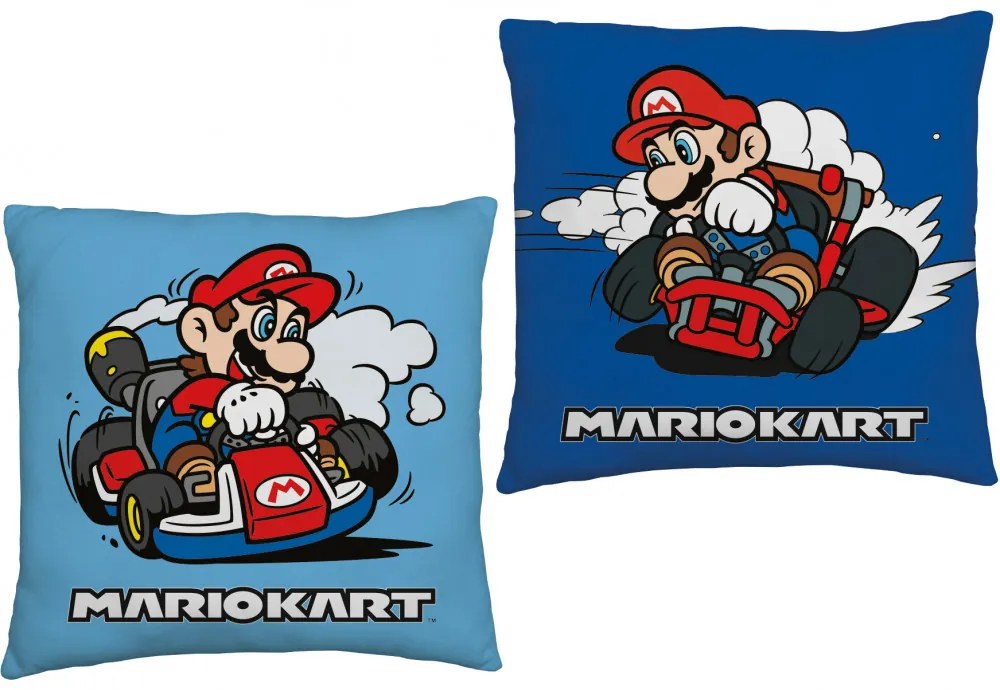 Super Mario Mariokart párna, díszpárna 40x40 cm
