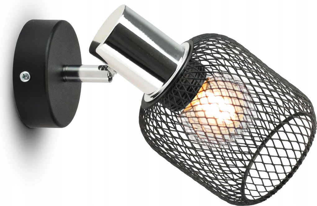 Fali lámpa Állítható fali lámpa Vintage Loft Reflektor 444-K1 E27 Hálós