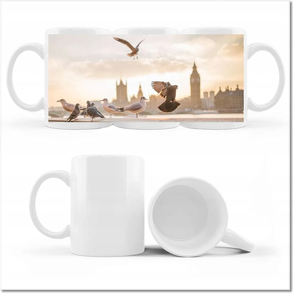 Nyomott mintás bögre Mozgás a Big Bennél