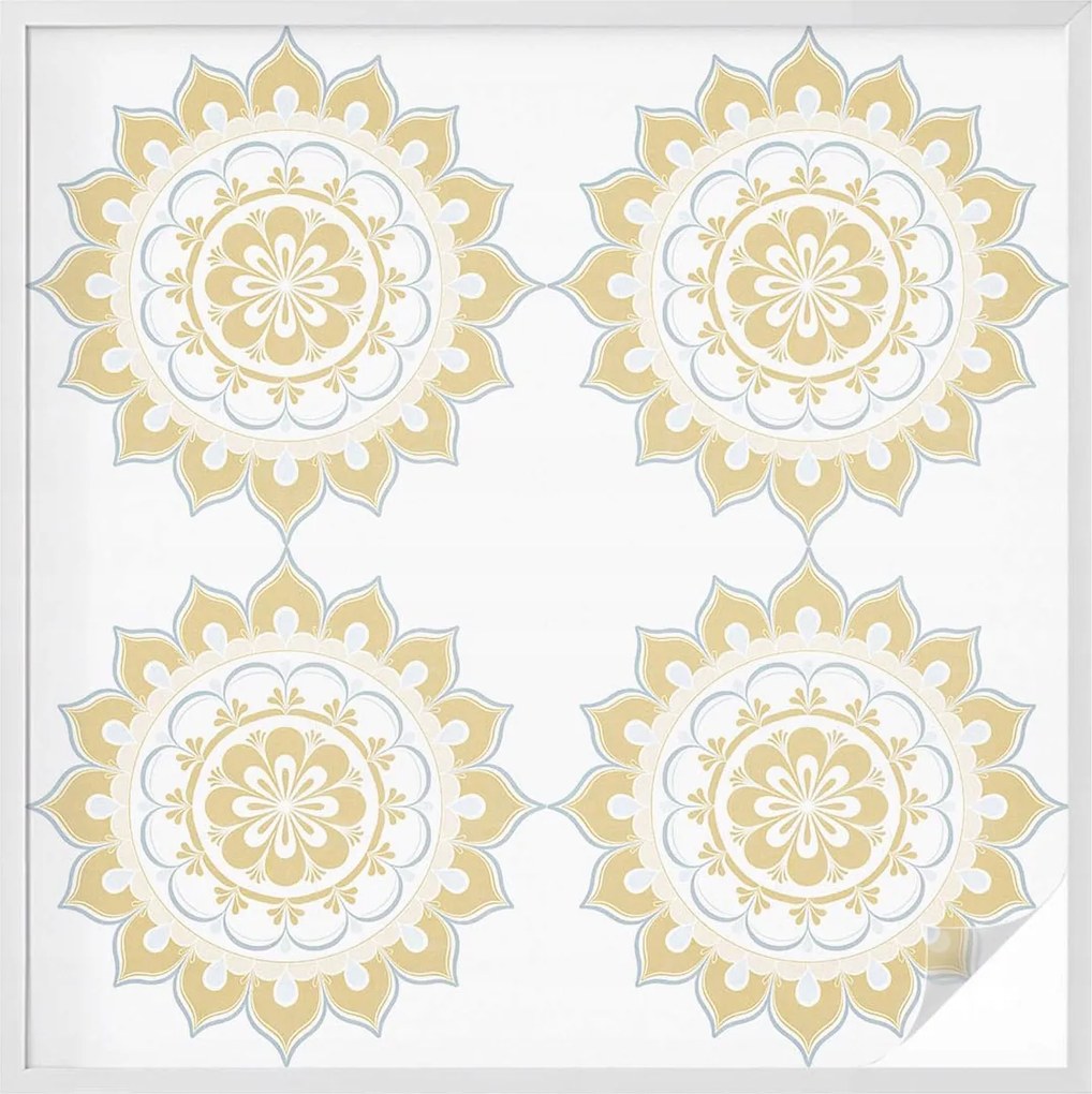 Szélvédőfólia Ablakvédő Virágos mandala 100x100 cm