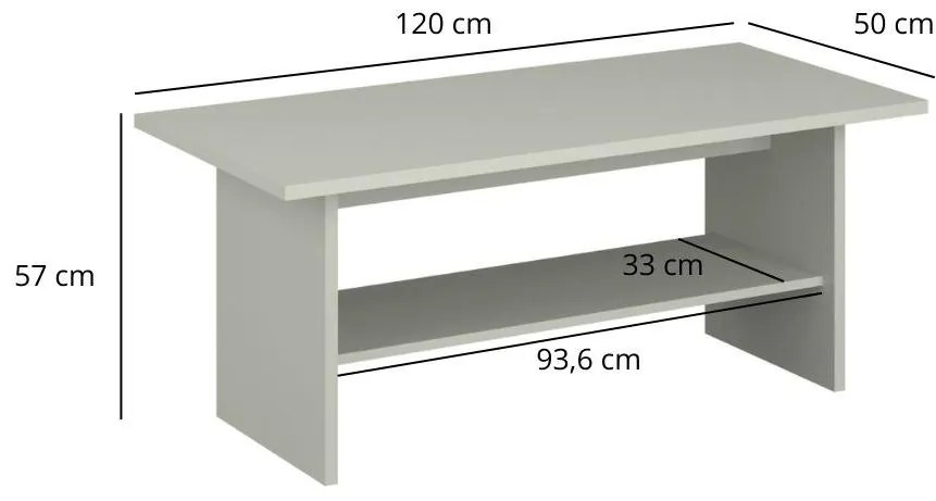 Dohányzóasztal Kodro (kasmír + evoke tölgy) . 1116940