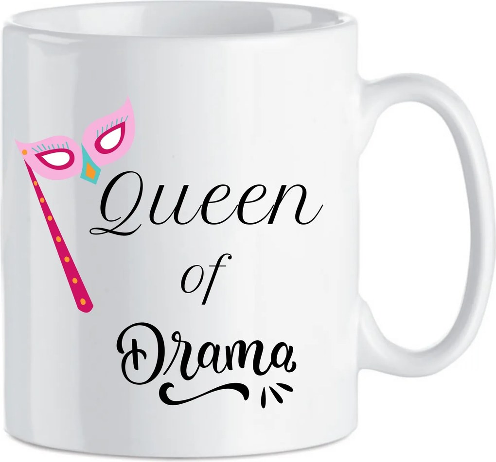 Kerámia bögre Vicces Ajándék Nőnap Születésnap Queen of Drama