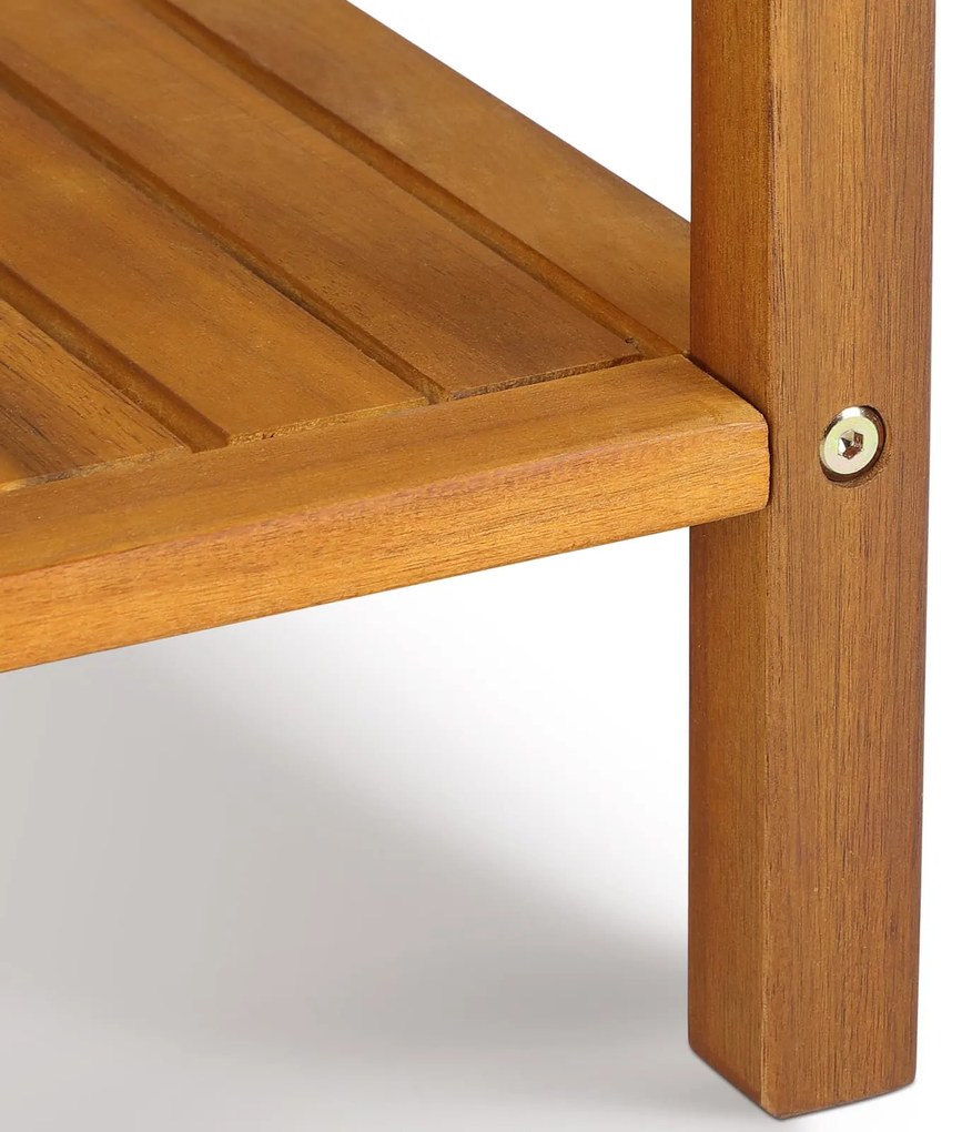 WASHINGTON fa tárolóasztal, 45x45x45cm, barna Casaria