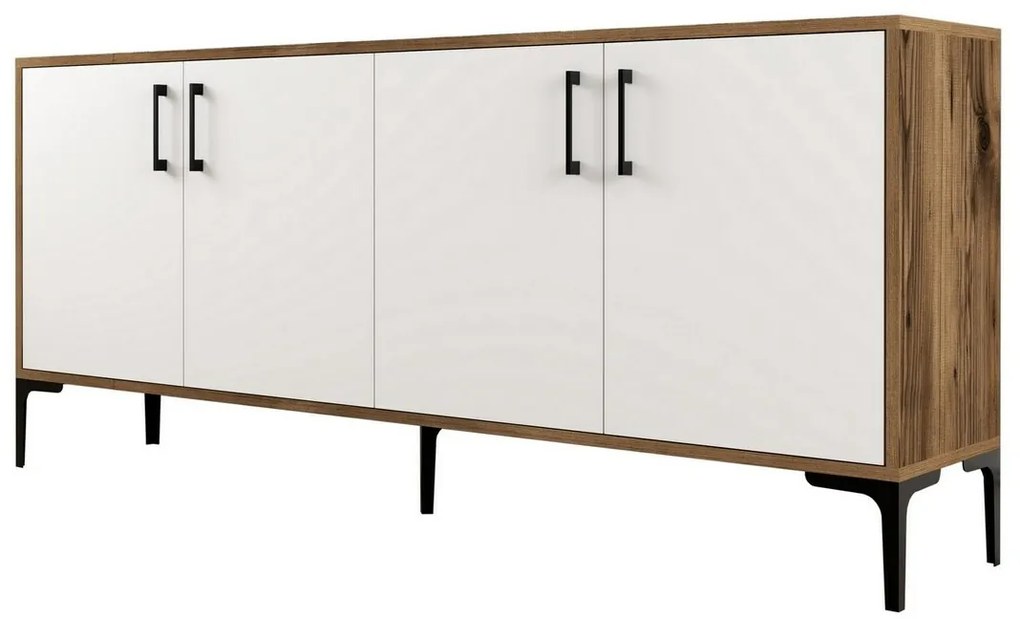 Kiev Walnut and White szekrény