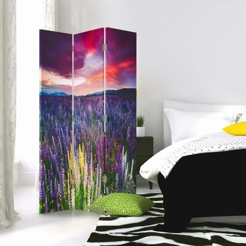 Gario Paraván Virágokkal teli rét Méret: 110 x 170 cm, Kivitelezés: Klasszikus paraván