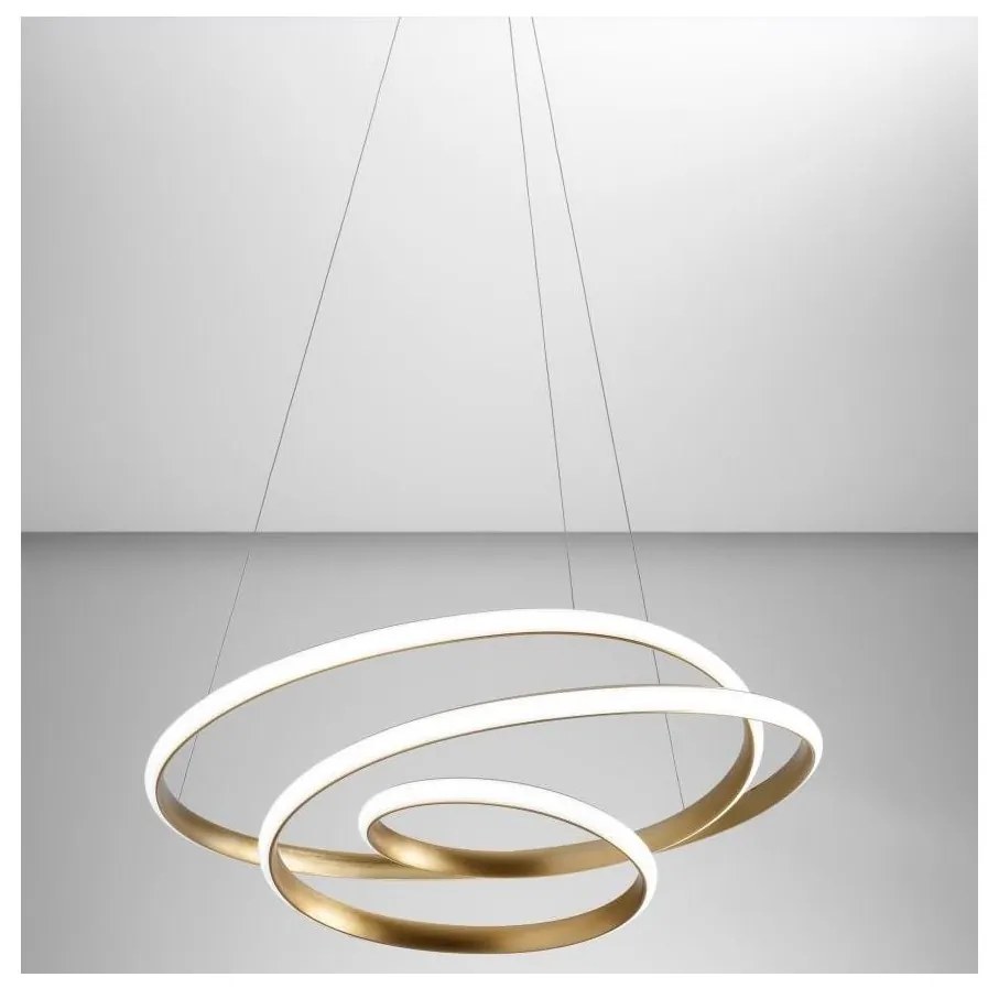 Gea Luce DIVA S P ORO - LED Dimmelhető csillár zsinóron DIVA LED/43W/230V arany